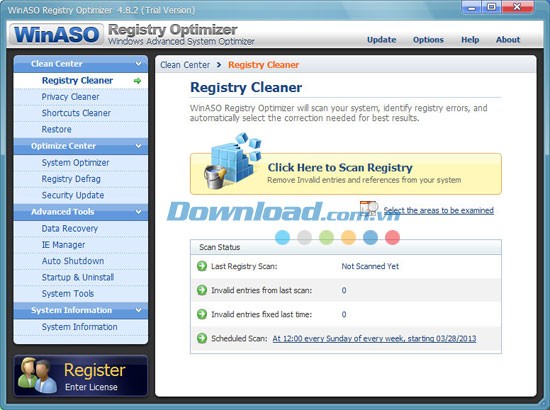WinASO Registry Optimizer