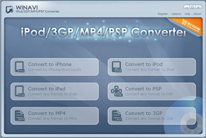 WinAVI iPod/3GP/MP4/PSP Converter