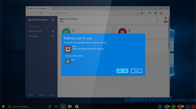 Windows Hello trên Windows 10 Anniversary
