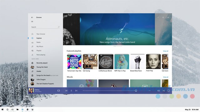 Thiết kế Fluent Design mới của Win 10