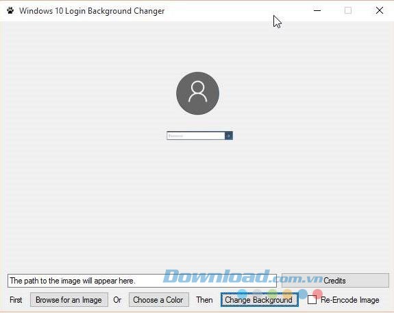 Chọn ảnh hoặc dùng màu trơn