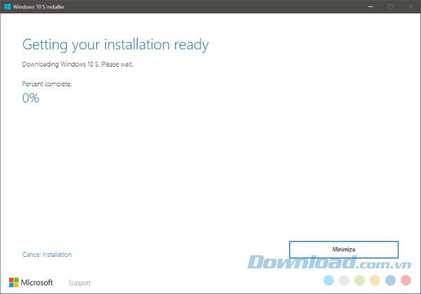 Cài đặt Windows 10 S
