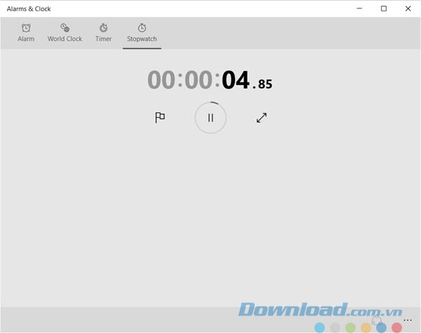 Đếm giờ bằng Stopwatch