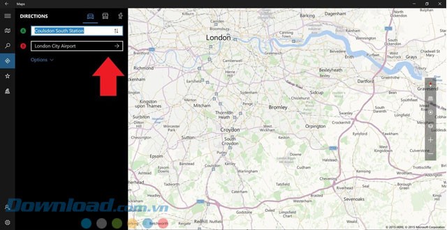 Tìm kiếm lộ trình di chuyển
