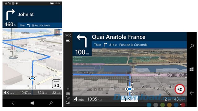 Khả năng chỉ đường từng bước được cải thiện