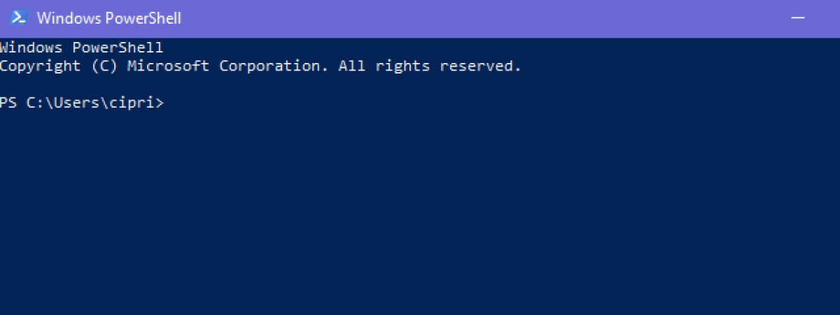 Giao diện Windows PowerShell