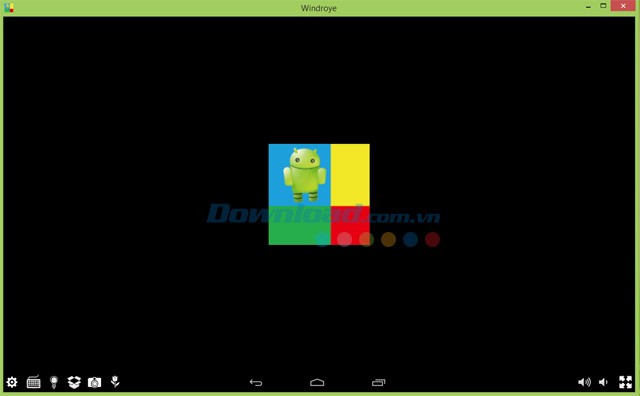 Giao diện khởi động của Windroy