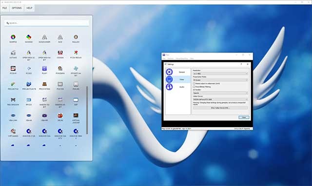 Dễ dàng truy cập vào từng chương trình