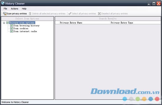 Windsty Browser History Cleaner