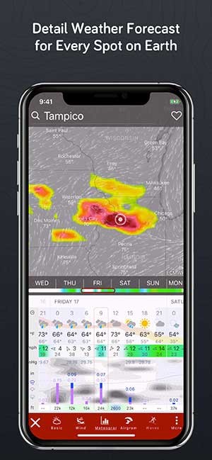 Dự báo thời tiết hàng ngày, ở mọi địa điểm trên trái đất