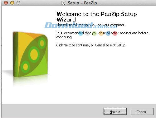 Việc cài đặt sẽ tiếp diễn như trong Windows