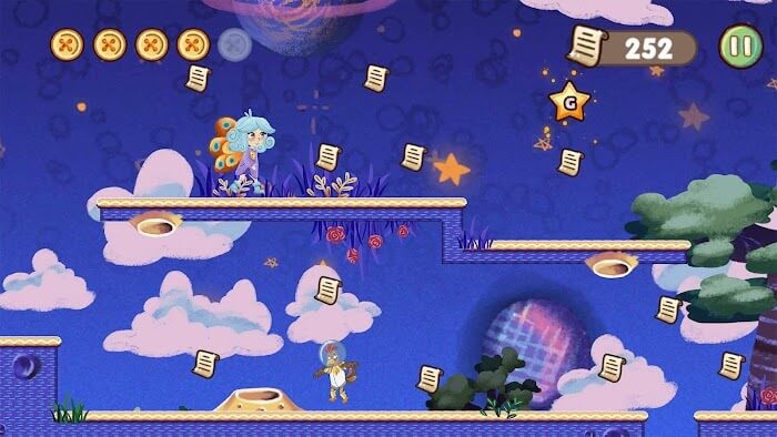 Phiêu lưu và thu thập các trang sách trong game Winged