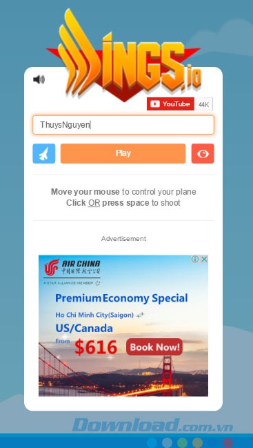 Đặt tên người chơi