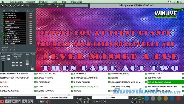 Tùy chỉnh âm lượng và nhiều tính năng khác khi dùng ứng dụng hát karaoke Winlive cho máy tính