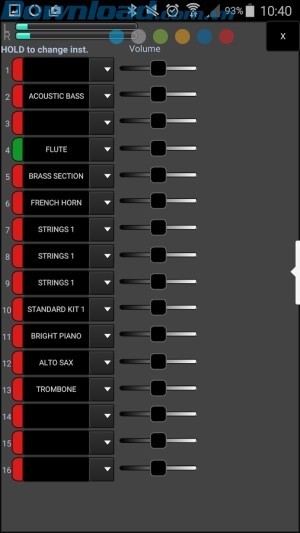 Bộ trộn âm thanh và thanh trượt volume