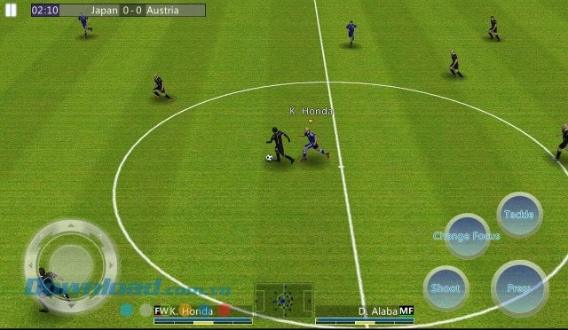Giao diện màn chơi game Winner Soccer Evolution