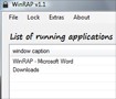 WinRAP 1.25: Ẩn cửa sổ ứng dụng nhanh chóng