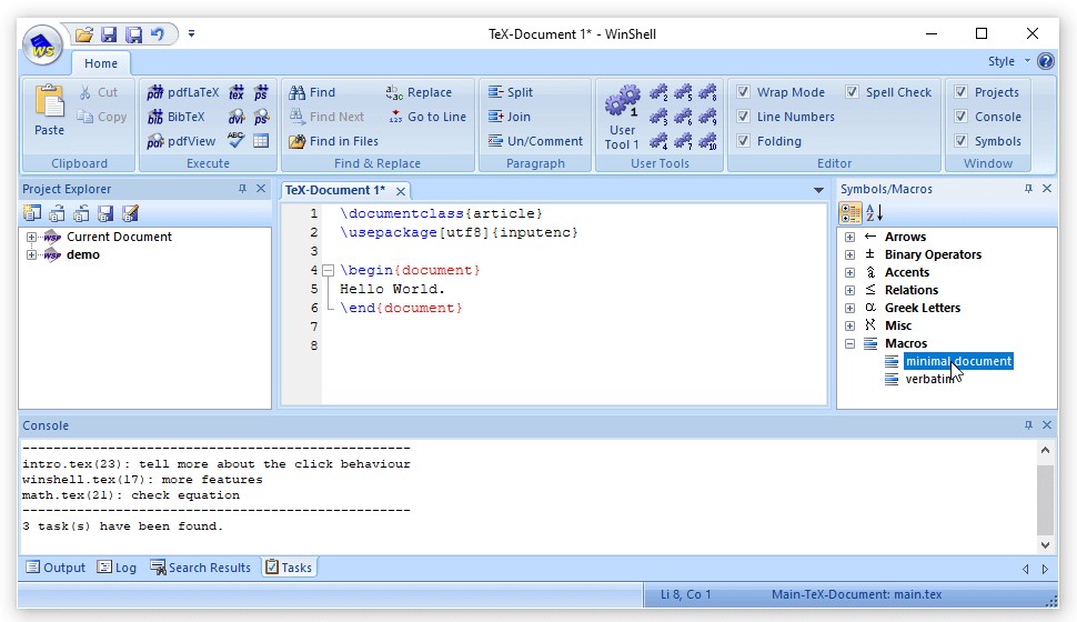 Winshell có hỗ trợ Macro