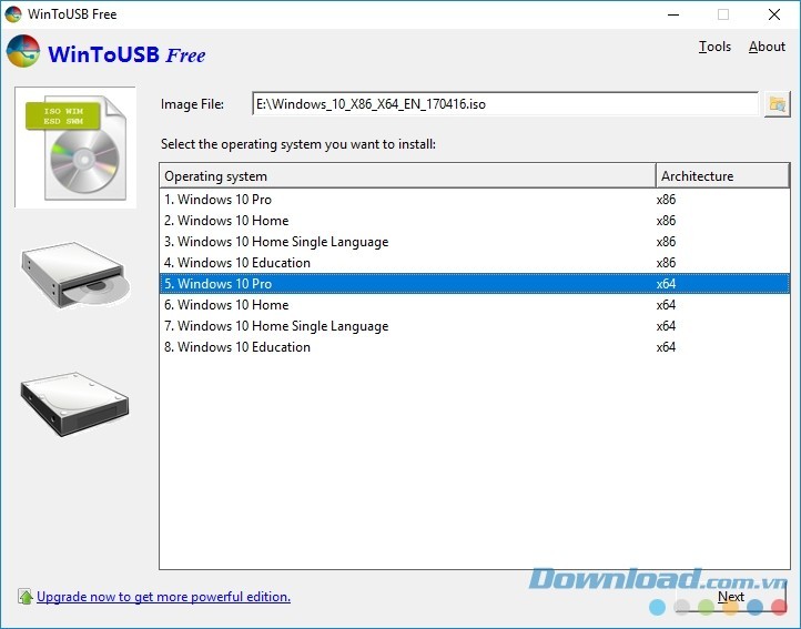 Tạo Windows To Go dễ dàng với WinToUSB