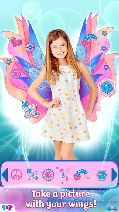 Chụp ảnh với đôi cánh