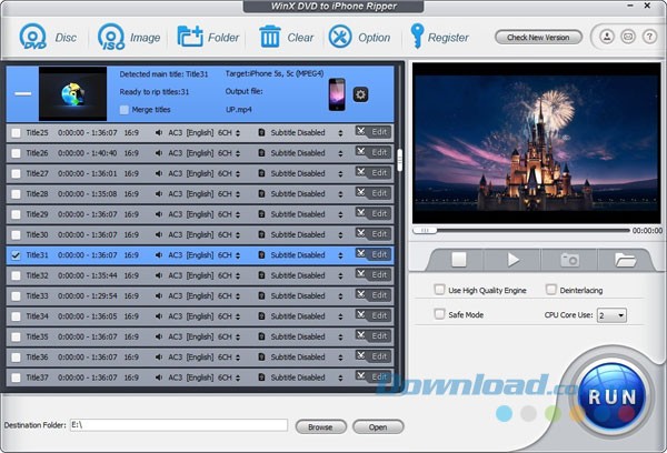 WinX DVD to iPhone Ripper
