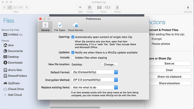 WinZip Mac Edition 8 nhanh hơn và hiệu suất hơn