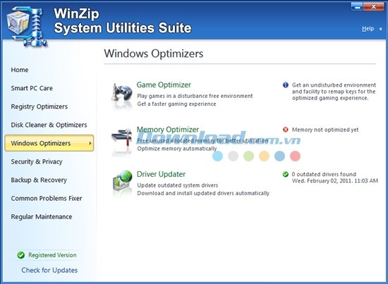 WinZip System Utilities Suite