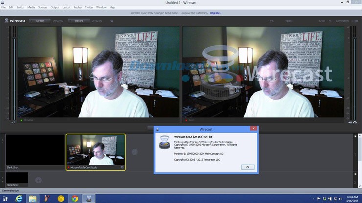 Stream video với Wirecast