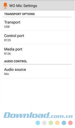 Các lựa chọn cổng kết nối