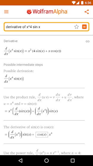 Hiển thị bước giải chi tiết