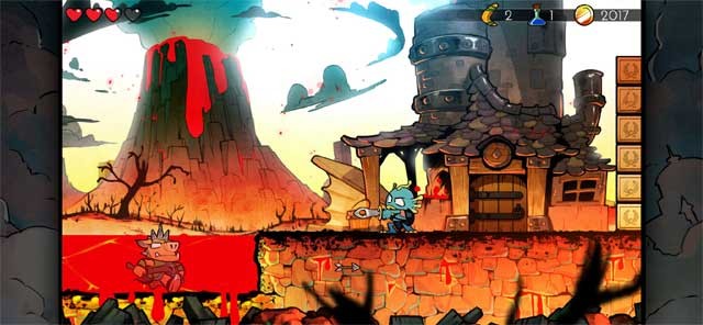 Wonder Boy: The Dragon's Trap cho phép người chơi chuyển đổi giữa đồ họa cổ điển và hiện đại