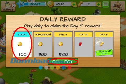 Phần thưởng hàng ngày