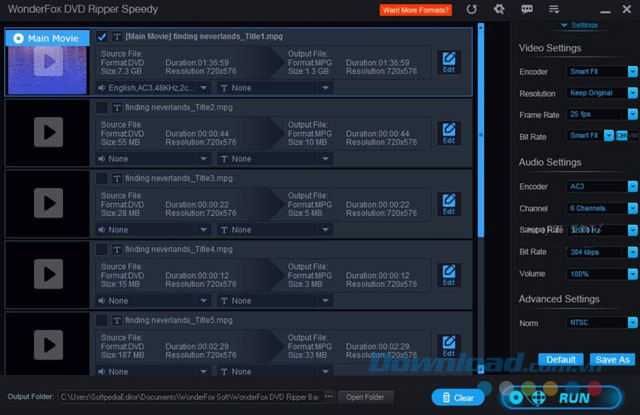 Thay đổi thông số video đầu ra