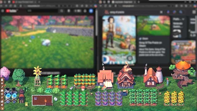 Trồng nhiều loài thực vật đa dạng và xây dựng những công trình tuyệt vời