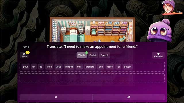 Học tiếng Pháp thông qua các tình huống thực tế và mini-game vui nhộn