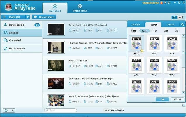 Chuyển đổi sang nhiều định dạng: Một click để chuyển đổi video sang nhiều định dạng khác nhau.