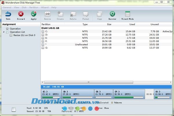 Wondershare Disk Manager Free