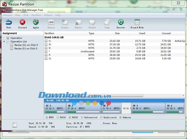 Wondershare Disk Manager Free
