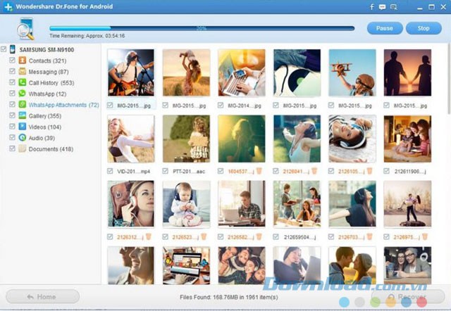 Phần mềm khôi phục dữ liệu Wondershare Dr.Fone for Andorid cho Mac