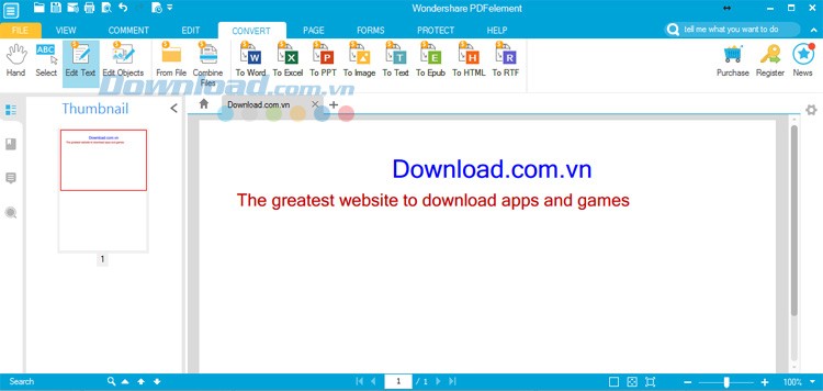 Chuyển đổi PDF sang nhiều định dạng