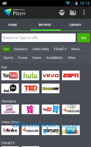 Wondershare Player cho Android