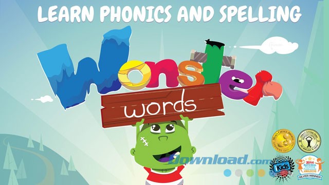 Giao diện chơi game Wonster Words trên Android