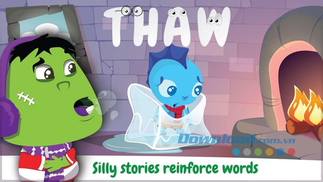 Chế độ câu chuyện giúp củng cố nghĩa của từ