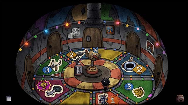 Cùng chú bé len và chó vàng thoát khỏi rạp xiếc ma quái thông qua khám phá kết hợp giải đố