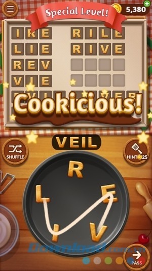 Màn chơi đặc biệt trong Word Cookies! cho iOS