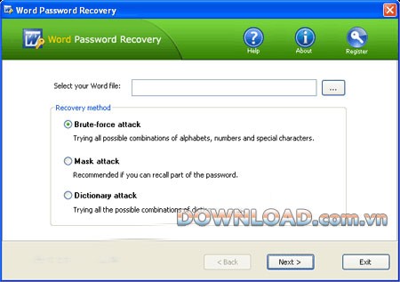 Word Password Recovery