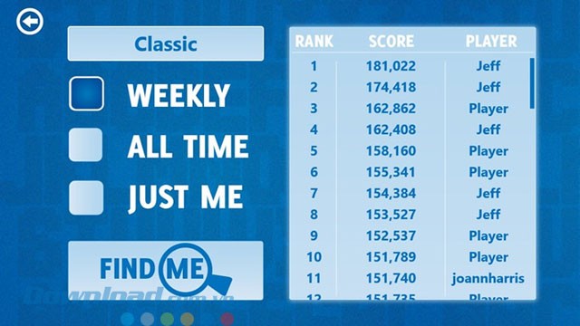 Bảng xếp hạng game