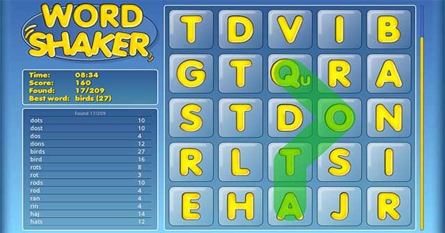 Word Shaker Free cho Android là một trò chơi tìm chữ độc đáo và mới lạ