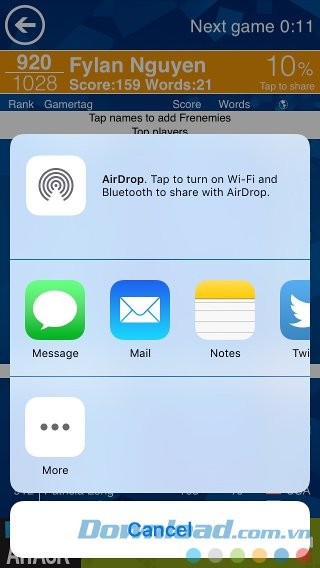 Chia sẻ thành tích