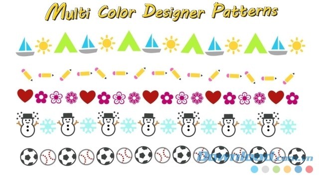 Các mẫu thiết kế đa màu sắc ngộ nghĩnh và đáng yêu